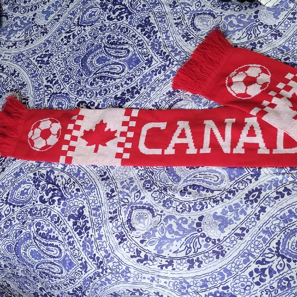Red Canada Soccer Scarf